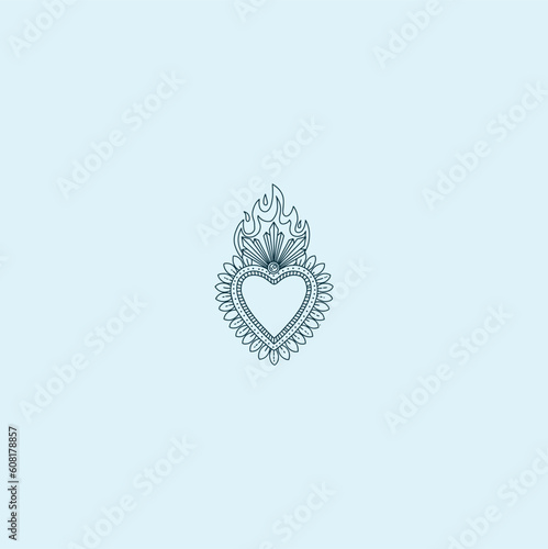 HIGH QUALITY SACRED HEART JESUS VECTOR FOR T-SHIRT, TATTOO AND HOME WALL DESIGN