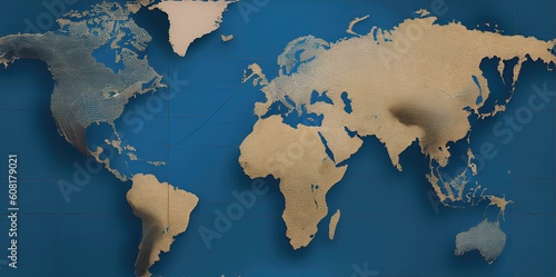 World texture. Realistic and detailed world texture.