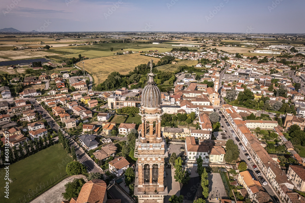 Aerial View of Sofia Lendinara Bell Tower