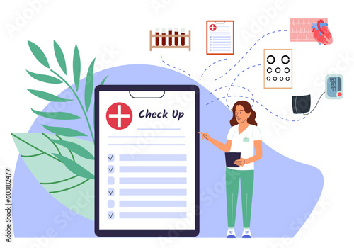 Medical Checkup Concept Illustration