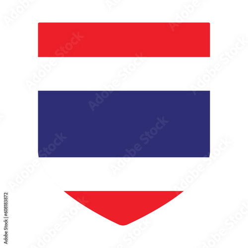 Free Download Flag of Thailand in shape. Thai flag in shape - GFXLoad