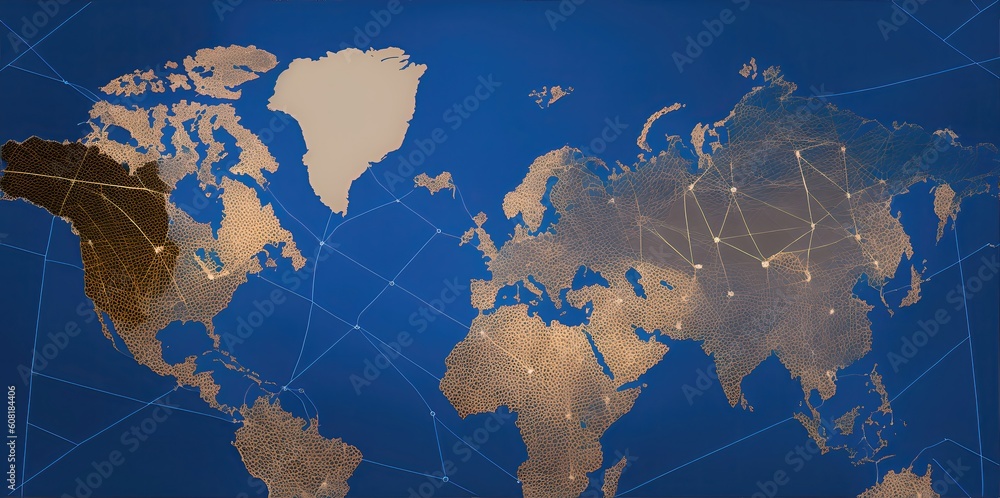 Fototapeta premium World texture. Realistic and detailed world texture.