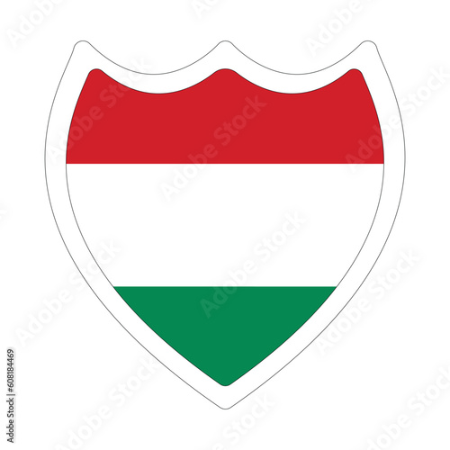 Hungary flag in shape. Flag of Hungary in triangle shape Free Download Hungary flag in shape. Flag of Hungary in triangle shape - GFXLoad