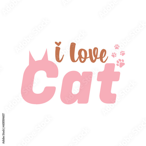 i love cat, cat vector, cat t shirt