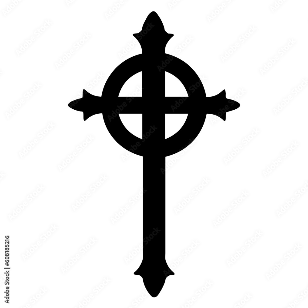 Obraz premium Cross icon. Christian symbol of christ