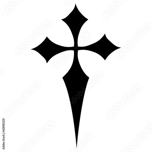 Cross icon. Christian symbol of christ