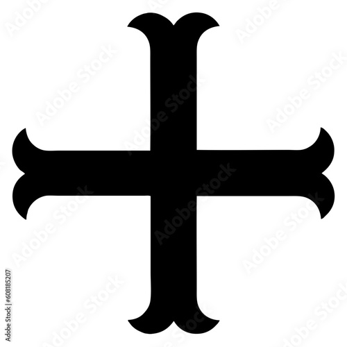 Cross icon. Christian symbol of christ
