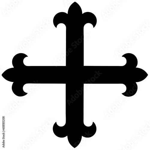 Cross icon. Christian symbol of christ