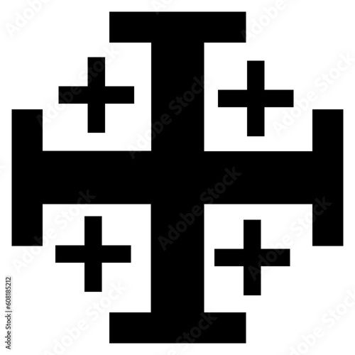 Cross icon. Christian symbol of christ