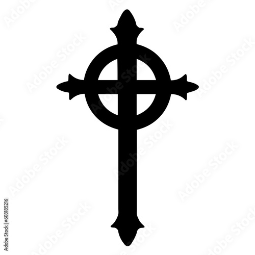 Cross icon. Christian symbol of christ