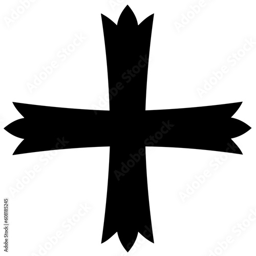 Cross icon. Christian symbol of christ