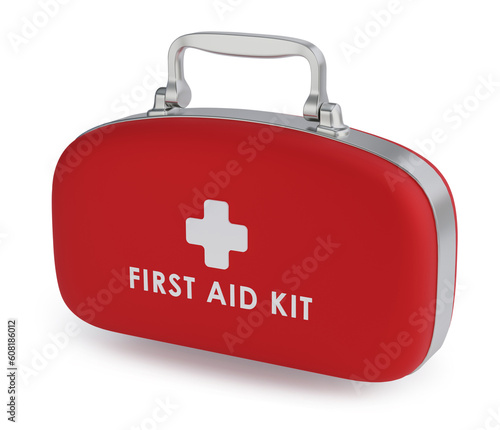 3d illustration. first aid kit isolated on white background
