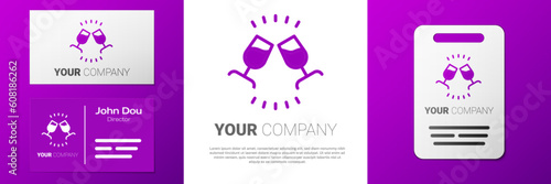Logotype Wine tasting, degustation icon isolated on white background. Sommelier. Smells of wine. Logo design template element. Vector