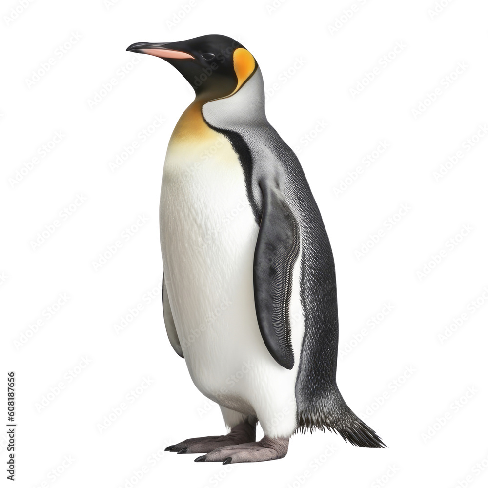 Fototapeta premium penguin isolated on transparent background cutout