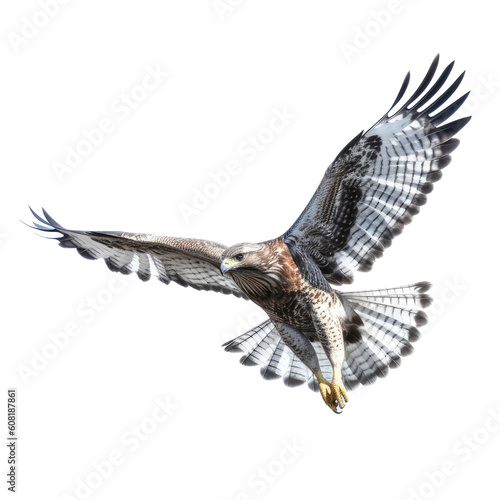 bird of prey isolated on transparent background cutout