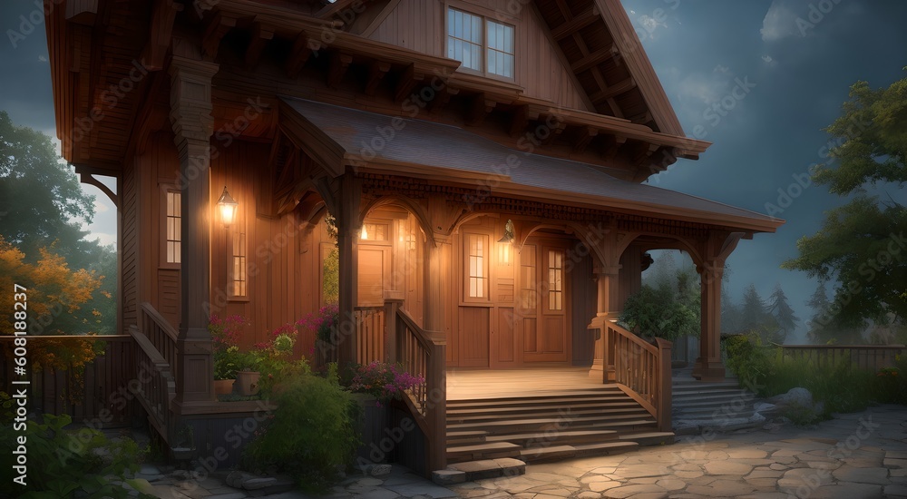 Rustic country house [AI Generated]