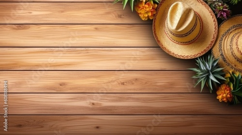Cinco De Mayo Banner concept design with wood background