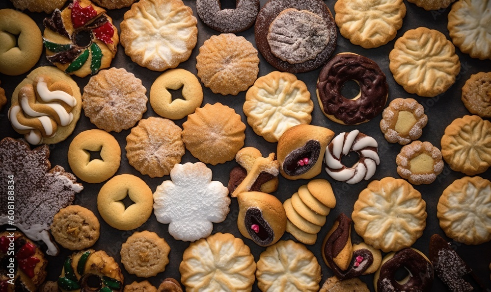 Different types of Christmas cookies to please any sweet tooth.