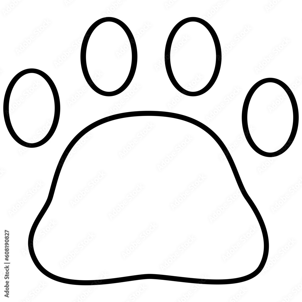 outline animal paws, cat paws for element decorative outline animal paws, cat paws for element decorative