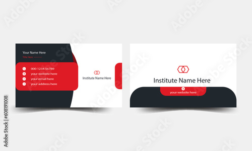 creative modern name card and business card.