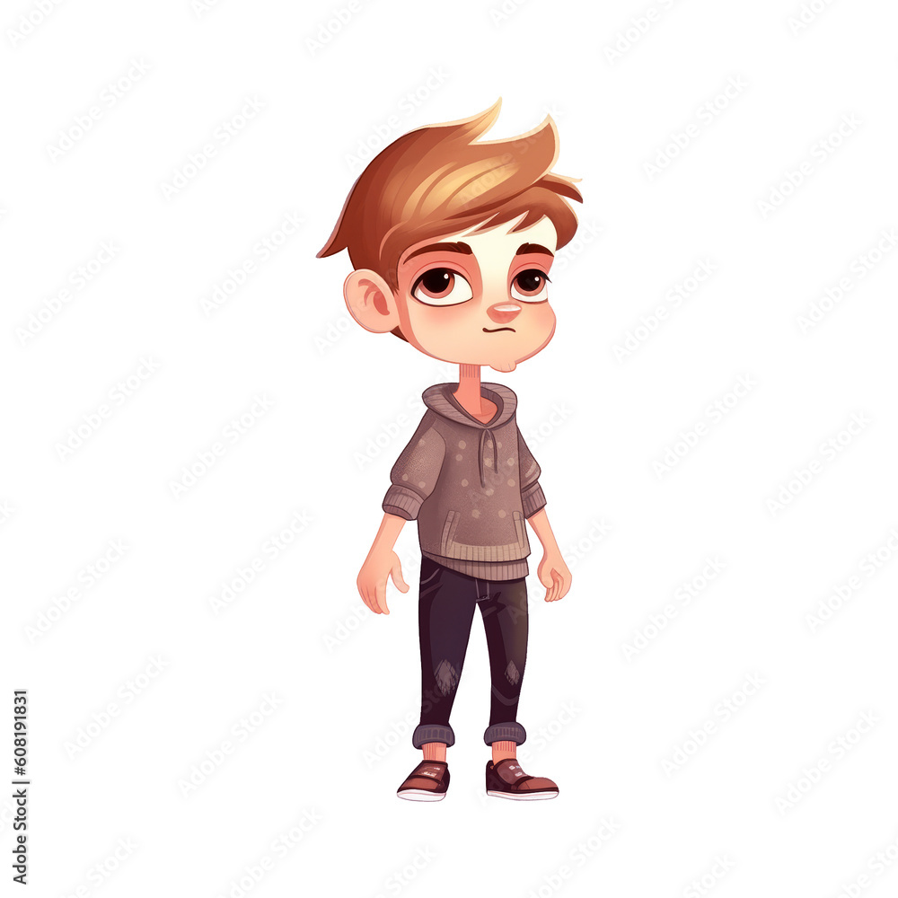 little child with brown hairs standing wearing winter clothes ai image generated little child with brown hairs standing wearing winter clothes ai image generated