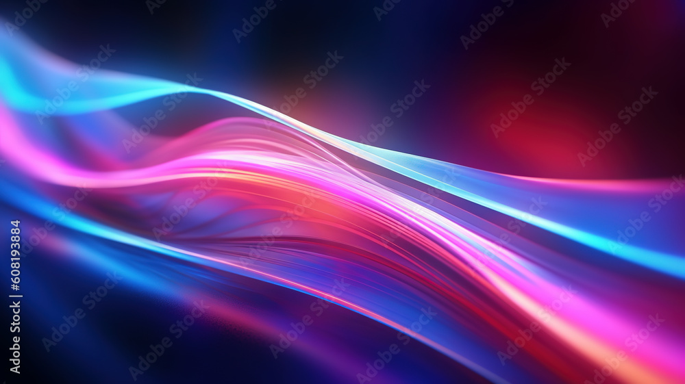 Fototapeta premium Abstract vibrant colored background - blue orange and violet tones - generative AI, AI generated
