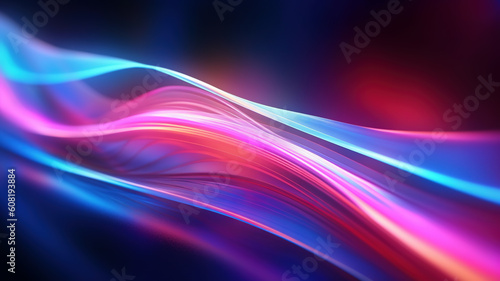 Abstract vibrant colored background - blue orange and violet tones - generative AI, AI generated