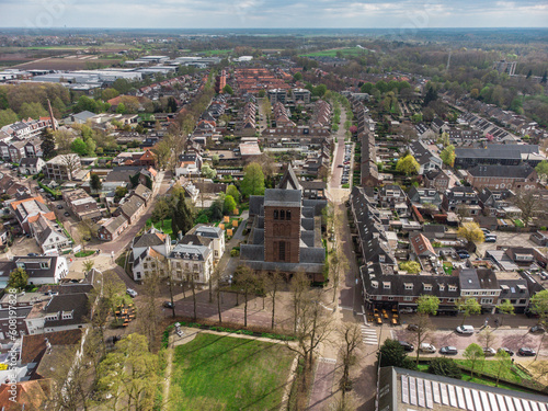 A Top View of the Town of Oisterwijk in the Netherlands
