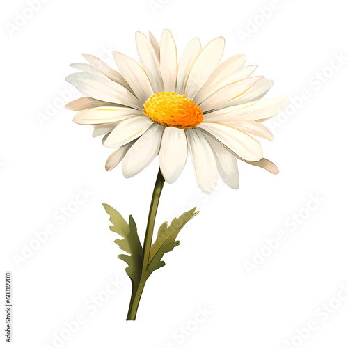 watercolor daisy   png  transparent  no background  isolated