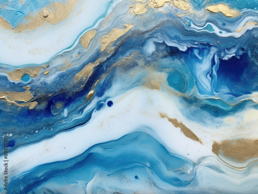 Abstract Marble Swirls and Agate Ripples