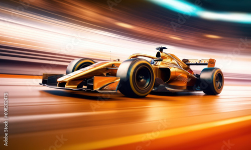 formula race car in motion at tunnel © Yusuf