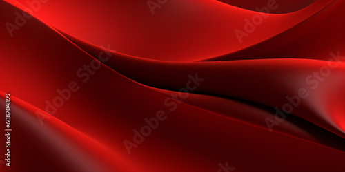 A wavy red silk background.