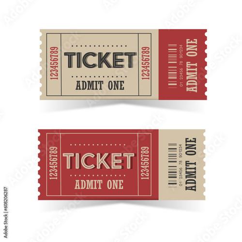 Two vintage tickets