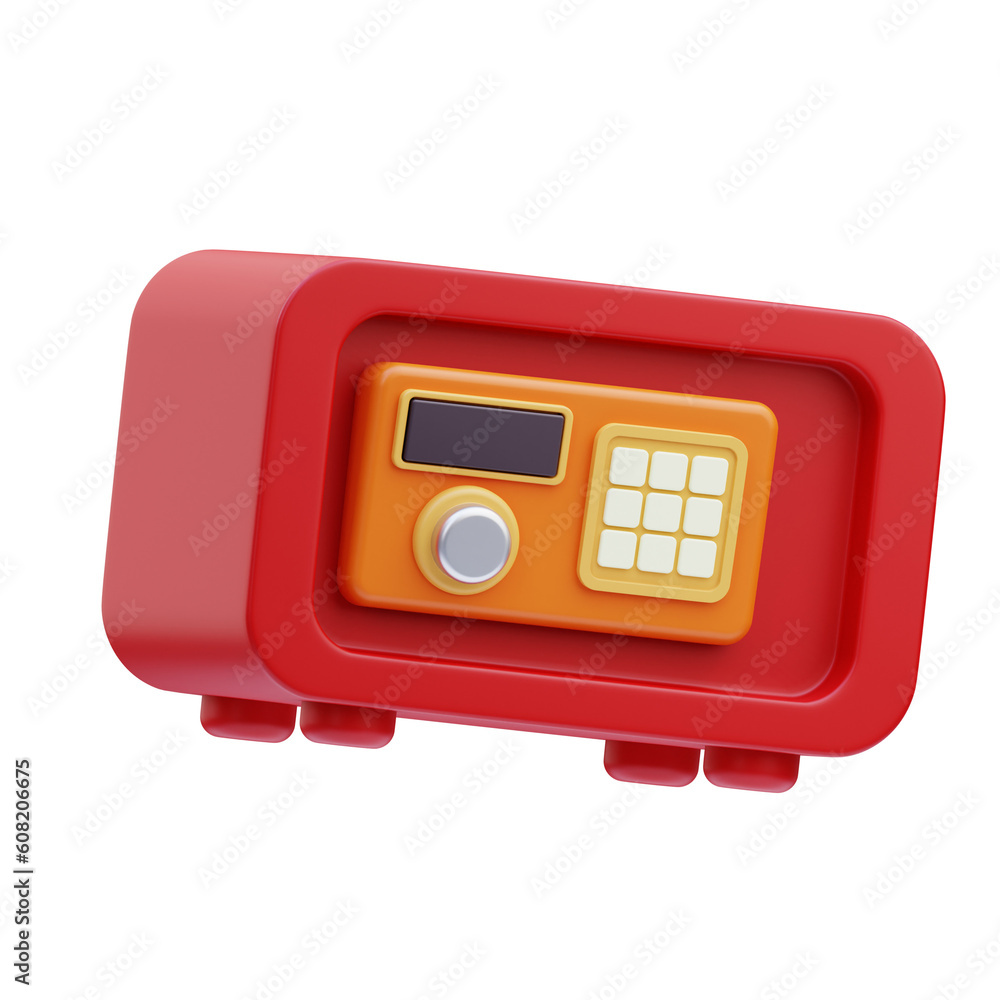Room safe Hotel 3D Illustration Room safe Hotel 3D Illustration