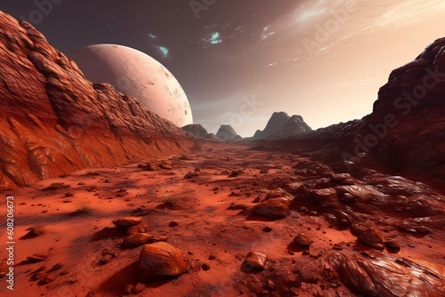 Mars planet. Generate Ai