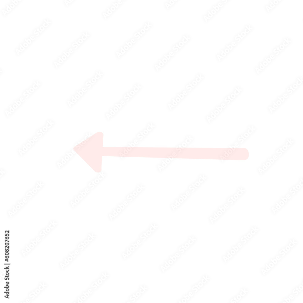 pink arrow isolated on white