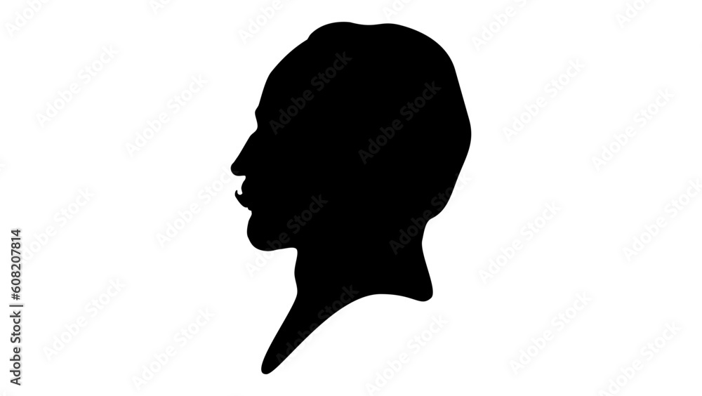 Edward Elgar silhouette Edward Elgar silhouette