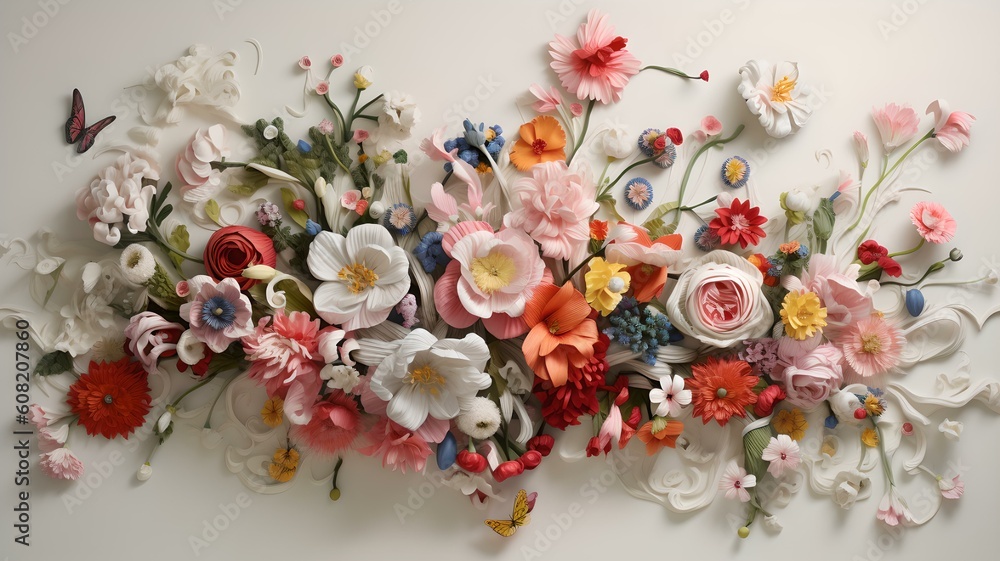 Floraler Hintergrund, Background - Kunst Floraler Hintergrund, Background - Kunst