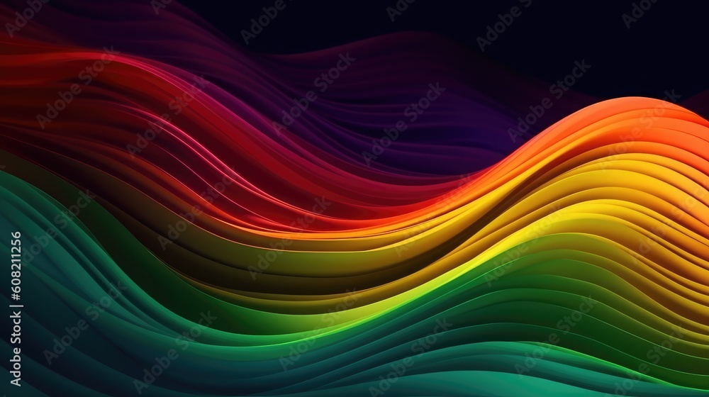 abstract motion light wave background template. Generative Ai