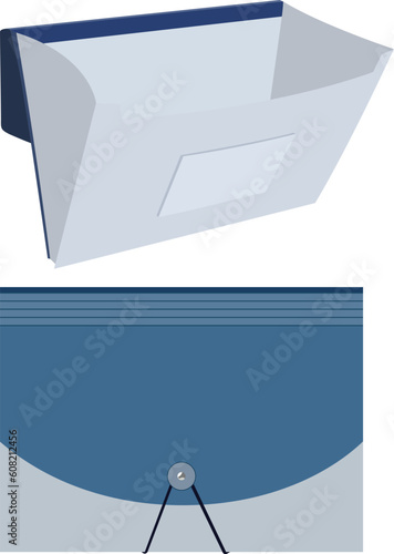 Expanding File Folders vector illustration , expanded paper folder vector image