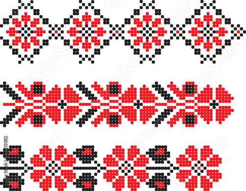Lemko folk motif, Polish, traditional costume,