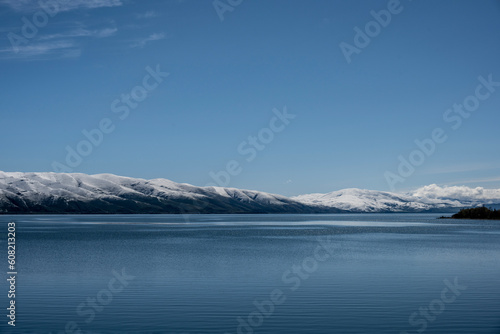 mountain lake against the backdrop of a beautiful landscape in the mountains of Armenia