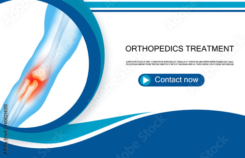 Technology for treatment of wrist elbow and arm joint bone injury. Abstract traumatology and orthopedics. Medical science in the hospital for body joints.