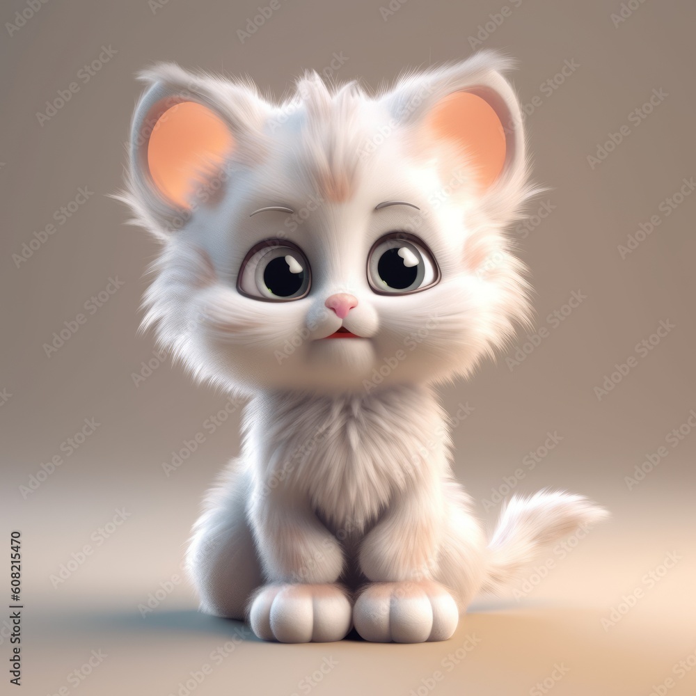 Cat, cute furry animal. Beautiful illustration picture. Generative AI Cat, cute furry animal. Beautiful illustration picture. Generative AI