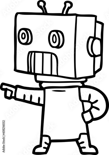 cartoon robot