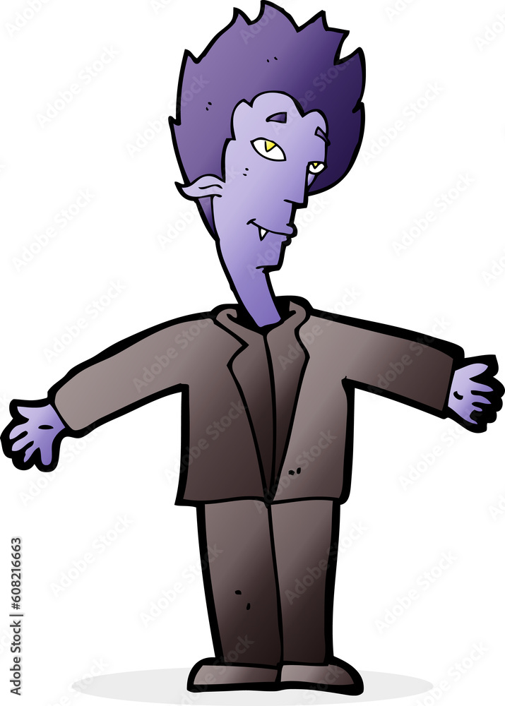cartoon happy vampire cartoon happy vampire