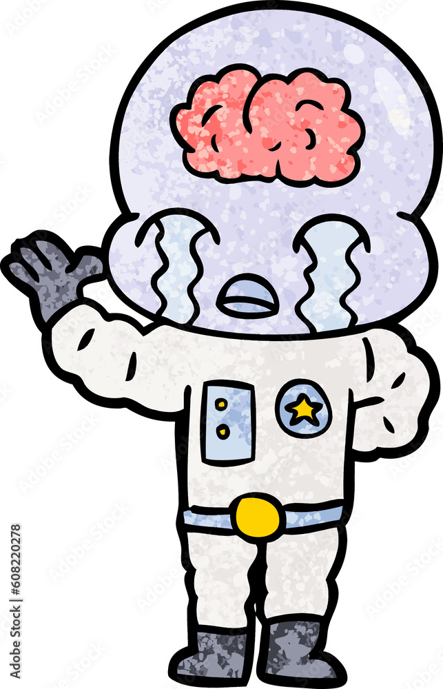cartoon big brain alien crying cartoon big brain alien crying