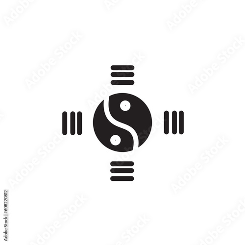 Chinese Symbol Taoism Solid Icon