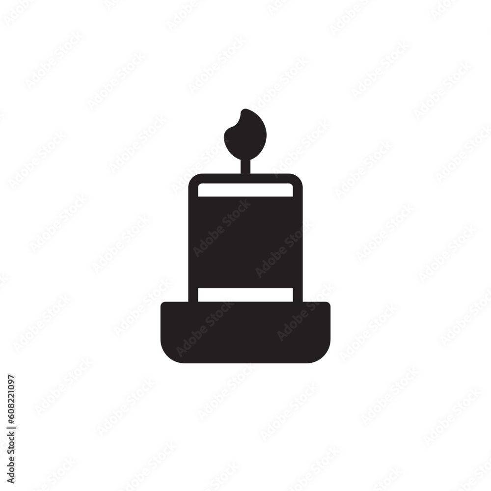 Candle Chinese New Solid Icon Candle Chinese New Solid Icon