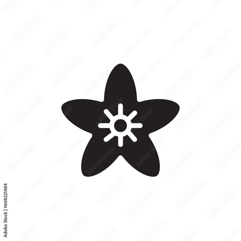 Chinese Flower Blossom Solid Icon Chinese Flower Blossom Solid Icon